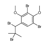 1,3-dibromo-5-(1,2-dibromo-2-methylpropyl)-2,4-dimethoxybenzene Structure