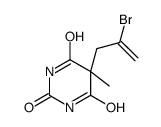 5-(2-bromoprop-2-enyl)-5-methyl-1,3-diazinane-2,4,6-trione结构式