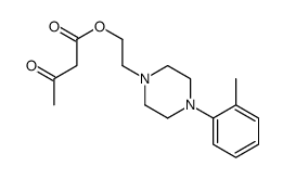 2-[4-(2-methylphenyl)piperazin-1-yl]ethyl 3-oxobutanoate Structure