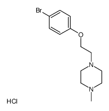 N-<2-(4-bromophenoxy)ethyl>-N'-methylpiperazine dihydrochloride Structure