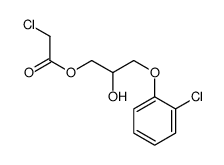 [3-(2-chlorophenoxy)-2-hydroxypropyl] 2-chloroacetate Structure