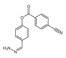 (4-methanehydrazonoylphenyl) 4-cyanobenzoate结构式
