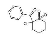 2-benzoyl-2-chlorothiane-1,1-dioxide结构式