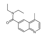N,N-diethyl-4-methylquinoline-6-carboxamide结构式