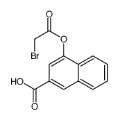 4-[(2-溴乙酰基)氧基]-2-萘羧酸结构式