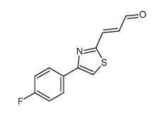 3-[4-(4-fluorophenyl)-1,3-thiazol-2-yl]prop-2-enal结构式