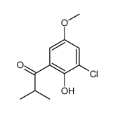 1-(3-chloro-2-hydroxy-5-methoxyphenyl)-2-methylpropan-1-one Structure