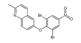 6-(2,6-dibromo-4-nitrophenoxy)-2-methylquinoline Structure