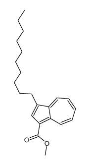 methyl 3-decylazulene-1-carboxylate结构式