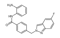 N-(2-aminophenyl)-4-[(5-fluoroindazol-2-yl)methyl]benzamide Structure