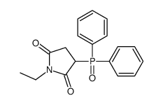 3-diphenylphosphoryl-1-ethylpyrrolidine-2,5-dione结构式