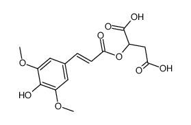 (E)-2-((3-(4-羟基-3,5-二甲氧基苯基)丙烯酰基)氧基)琥珀酸结构式
