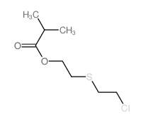 2-(2-chloroethylsulfanyl)ethyl 2-methylpropanoate structure