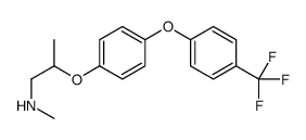 N-methyl-2-[4-[4-(trifluoromethyl)phenoxy]phenoxy]propan-1-amine Structure
