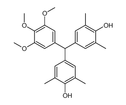 4-[(4-hydroxy-3,5-dimethylphenyl)-(3,4,5-trimethoxyphenyl)methyl]-2,6-dimethylphenol Structure