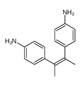 4-[3-(4-aminophenyl)but-2-en-2-yl]aniline Structure