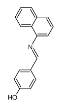 (E)-4-((naphthalen-1-ylimino)methyl)phenol结构式