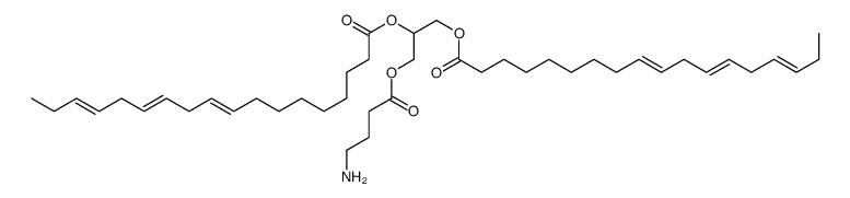 1,2-dilinolenoyl-3-(4-aminobutyryl)propane-1,2,3-triol结构式