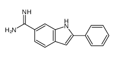 2-phenyl-1H-indole-6-carboximidamide Structure