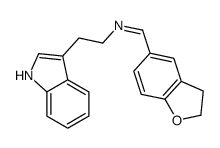 1-(2,3-dihydro-1-benzofuran-5-yl)-N-[2-(1H-indol-3-yl)ethyl]methanimine结构式