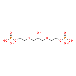 (2-hydroxypropane-1,3-diyl)bis(oxyethylene) bis(dihydrogen phosphate) structure