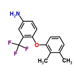 4-(2,3-Dimethylphenoxy)-3-(trifluoromethyl)aniline结构式