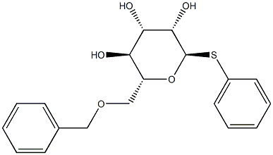 (2R,3S,4S,5S,6R)-2-((苄氧基)甲基)-6-(苯基硫基)四氢-2H-吡喃-3,4,5-三醇结构式