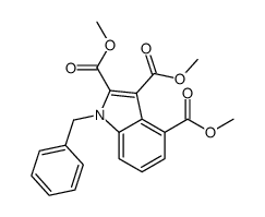 trimethyl 1-benzylindole-2,3,4-tricarboxylate Structure