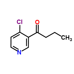 1-(4-Chloro-3-pyridinyl)-1-butanone Structure
