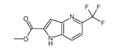 methyl 5-(trifluoromethyl)-1H-pyrrolo[3,2-b]pyridine-2-carboxylate Structure