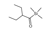 2-ethylbutyryltrimethylsilane Structure
