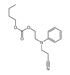 butyl 2-[N-(2-cyanoethyl)anilino]ethyl carbonate Structure