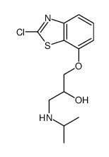 1-[(2-chloro-1,3-benzothiazol-7-yl)oxy]-3-(propan-2-ylamino)propan-2-ol结构式