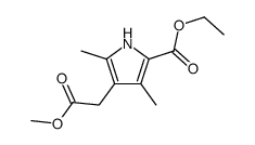 ethyl 4-(2-methoxy-2-oxoethyl)-3,5-dimethyl-1H-pyrrole-2-carboxylate Structure