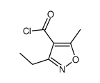 3-ethyl-5-methyl-1,2-oxazole-4-carbonyl chloride Structure