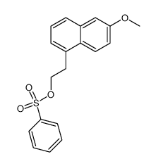 2-(6-methoxynaphthalen-1-yl)ethyl benzenesulfonate结构式