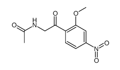 N-(2-methoxy-4-nitro-phenacyl)-acetamide Structure