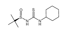 (R)-N-(cyclohexylcarbamothioyl)-tert-butanesulfinamide Structure