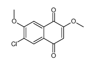 6-Chlor-2,7-dimethoxy-1,4-naphthochinon结构式