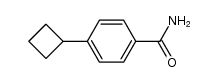 4-(Cyclobutyl-benzoesaeure)-amid Structure