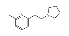 2-methyl-6-(2-pyrrolidino-ethyl)-pyridine结构式