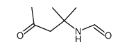 Formamide, N-(1,1-dimethyl-3-oxobutyl)- (6CI,9CI) Structure