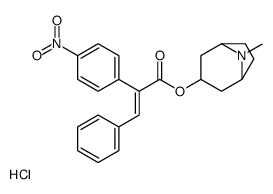 (8-methyl-8-azoniabicyclo[3.2.1]octan-3-yl) (E)-2-(4-nitrophenyl)-3-phenylprop-2-enoate,chloride结构式