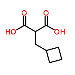 (Cyclobutylmethyl)malonic acid结构式