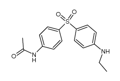 acetic acid-[4-(N-ethyl-sulfanilyl)-anilide]结构式