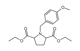 DIETHYL 1-(4-METHOXYBENZYL)PYRROLIDINE-2,5-DICARBOXYLATE结构式