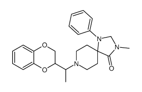 8-[1-(2,3-dihydro-1,4-benzodioxin-3-yl)ethyl]-3-methyl-1-phenyl-1,3,8-triazaspiro[4.5]decan-4-one Structure