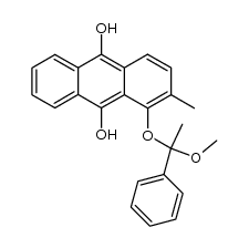 1-(1-methoxy-1-phenylethoxy)-2-methylanthracene-9,10-diol Structure