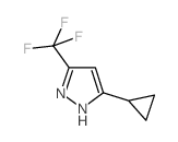 5-CYCLOPROPYL-3-TRIFLUOROMETHYL-1H-PYRAZOLE Structure