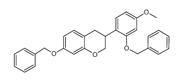 7-(benzyloxy)-3-(2-(benzyloxy)-4-methoxyphenyl)chromane Structure